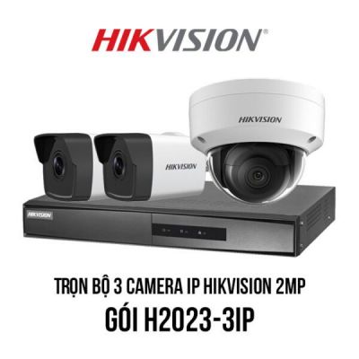 Bộ 3 Camera HIK và Đầu ghi hình