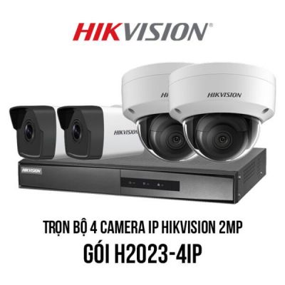 Bộ 4 Camera HIK và Đầu ghi hình