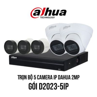 Bộ 5 Camera Dahua Và Đầu Ghi Hình