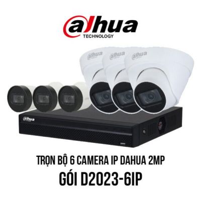Bộ 6 Camera Dahua Và Đầu Ghi Hình